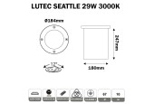 Spot encastré de sol 29W - LUTEC SEATTLE