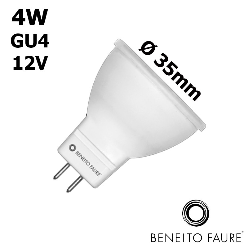 Ampoule MR11 4W GU4 12V - BENEITO TUTTO Ø35mm
