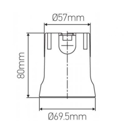 Douille E40 porcelaine