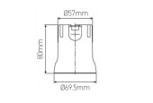 Douille E40 porcelaine