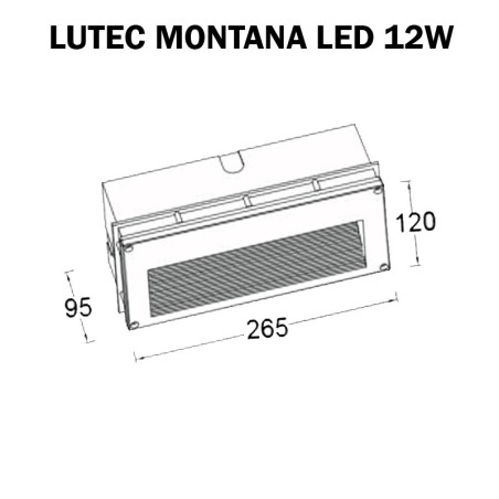 ENCASTRE MURAL LED - LUTEC MONTANA