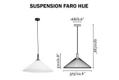 SUSPENSION FARO HUE - Douille E27