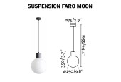 SUSPENSION FARO MOON - Douille E27