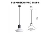 SUSPENSION FARO BLUB'S - Douille E27