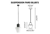 SUSPENSION FARO MISTU - Douille E27