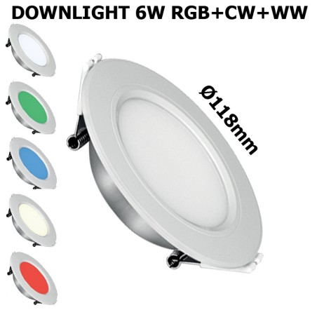 DOWNLIGHT CONNECTÉ 6W RGB+CCT - IP20