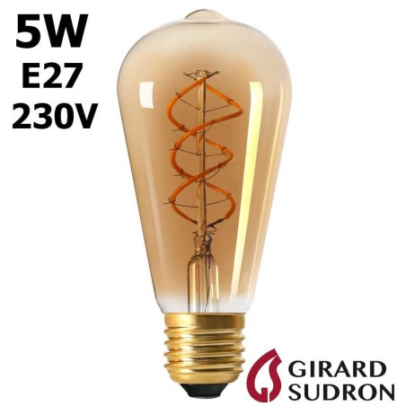 EDISON "TWISTED" 5W E27 230V GIRARD SUDRON