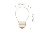 Sphérique LED calotte argentée 4W E27 230V GIRARD SUDRON
