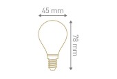 Sphérique LED calotte dorée 4W E14 230V GIRARD SUDRON