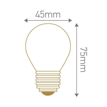 Sphérique LED calotte dorée 4W E27 230V GIRARD SUDRON
