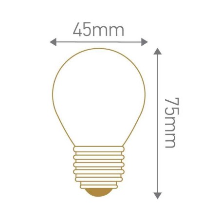 Sphérique LED calotte dorée 4W E27 230V GIRARD SUDRON