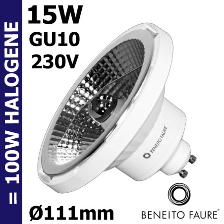 LED Ø111mm 15W GU10 230V - BENEITO DOLE
