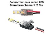 CONNECTEUR RUBAN LED Largeur 8mm