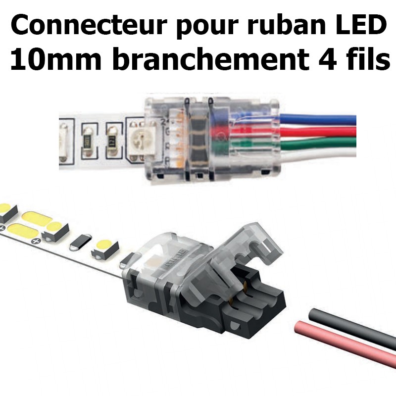 Connecteur pour brancher un ruban LED RGB LCI380514