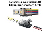 CONNECTEUR RUBAN LED RGB-CW-WW  Largeur 12mm