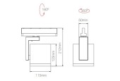 SPOT ORIENTABLE LED 35W BENEITO LENA SPOT ORIENTABLE LED 35W BENEITO LENA