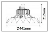 SUSPENSION LED UFO LENS 140W-190W-240W SUSPENSION LED UFO LENS 140W-190W-240W