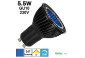 Ampoule LED BLEUE GU10 5.5W 230V Ampoule LED BLEUE GU10 5.5W 230V