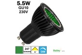 Ampoule LED VERTE GU10 5.5W 230V Ampoule LED VERTE GU10 5.5W 230V
