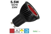 Ampoule LED ROUGE GU10 5.5W 230V Ampoule LED ROUGE GU10 5.5W 230V