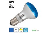 Spot LED bleu R63 4W E27 230V