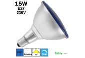 Spot LED BLEU PAR38 15W E27 230V Spot LED BLEU PAR38 15W E27 230V