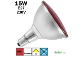 Spot LED ROUGE PAR38 15W E27 230V Spot LED ROUGE PAR38 15W E27 230V