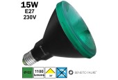 Spot LED PAR38 verte BENEITO
