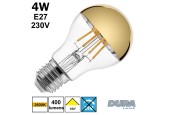 Ampoule calotte dorée 4W E27 230V Ampoule calotte dorée 4W E27 230V