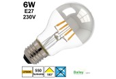 Standard LED calotte argentée 6W E27 230V Standard LED calotte argentée 6W E27 230V