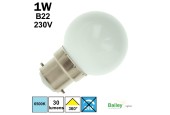 Ampoule de guirlande blanche 1W B22 230V