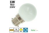Ampoule de guirlande blanc chaud 1W B22 230V
