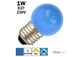 Ampoule de guirlande bleue 1W E27 230V Ampoule de guirlande bleue 1W E27 230V