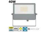 Projecteur gris LED 40W 230V