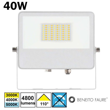 Projecteur LED 40W blanc extérieur BENEITO SKY | BENEITO 4688