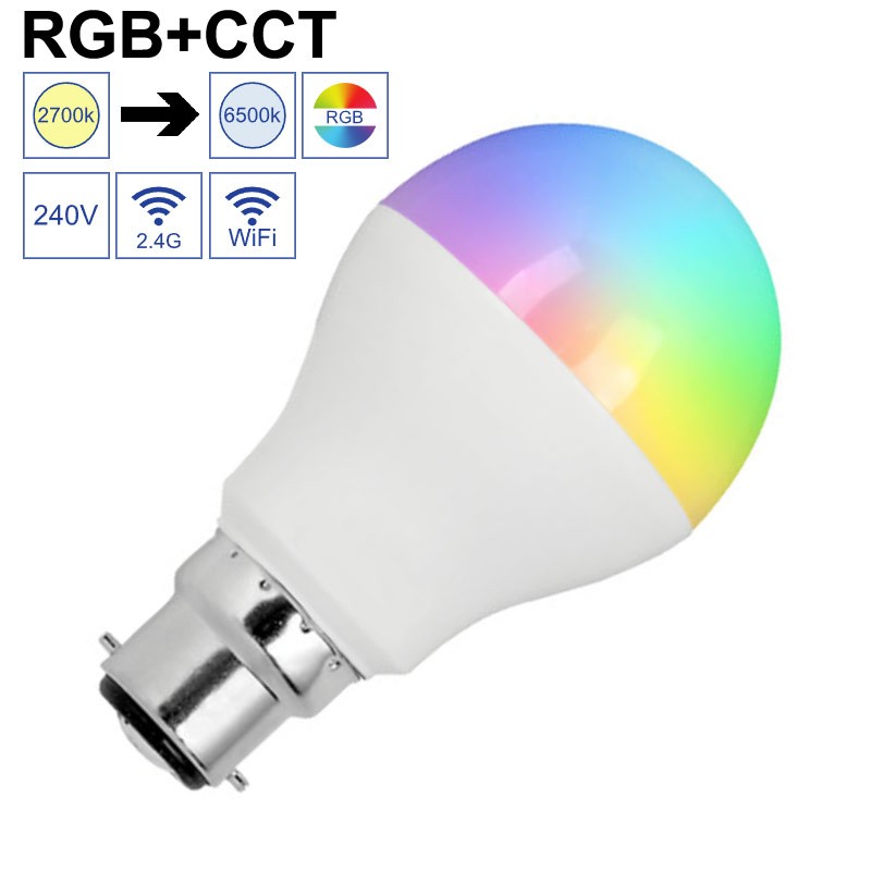 Ampoule LED connectée RGBCCT B22 - GAP L-6BCRGBCCT