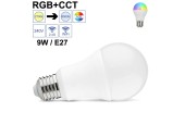 Ampoule LED connectée 9W RGB+CCT E27