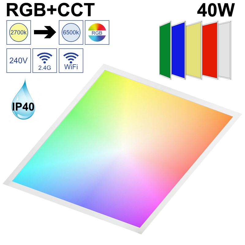 Panel led RGB CCT - Dalle LED connectée GAP DL595-RGBCCT