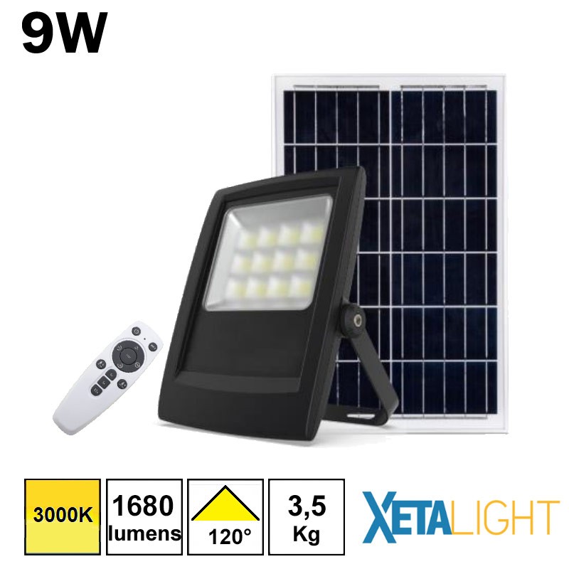 Projecteur solaire forte puissance 9W - XETALIGHT 401011