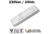 TRANSFO 230V/24VDC 60W IP20