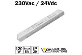 TRANSFO 230V/24VDC 120W IP20 TRANSFO 230V/24VDC 120W IP20