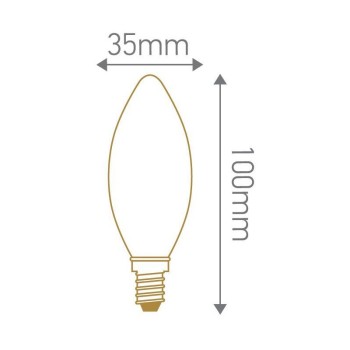 Ampoule flamme LED 5W E14 230V dimmable SUDRON 713511 713512