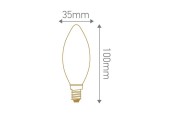 AMPOULE FLAMME LED 5W E14 230V - DIMMABLE