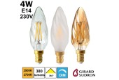 Ampoule FLAMME LED Torsadée 4W E14 230V GIRARD SUDRON