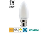 AMPOULE FLAMME LISSE SATINEE 4,5W B22 230V AMPOULE FLAMME LISSE SATINEE 4,5W B22 230V
