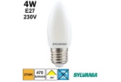 AMPOULE FLAMME LISSE SATINEE 4,5W E27 230V