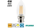 AMPOULE FLAMME LISSE CLAIRE 4,5W B22 230V