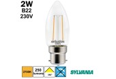 AMPOULE FLAMME LISSE CLAIRE 2.5W B22 230V