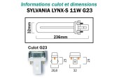 AMPOULE SYLVANIA LYNX-S 11W G23