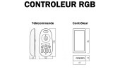 CONTROLEUR RGB AVEC TELECOMMANDE RF 2.4Ghz CONTROLEUR RGB AVEC TELECOMMANDE RF 2.4Ghz